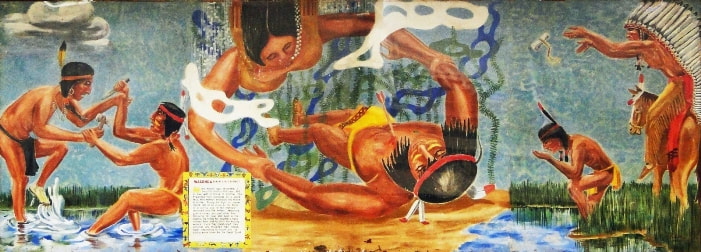 Mural of Wakonda Legend.