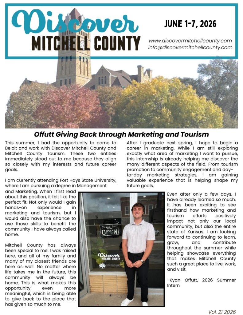 Front page, Offutt Giving Back through Marketing and Tourism
