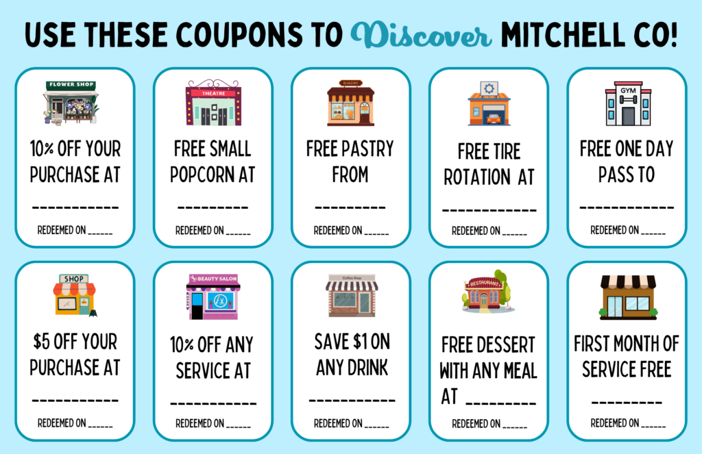 Example of a county coupon card